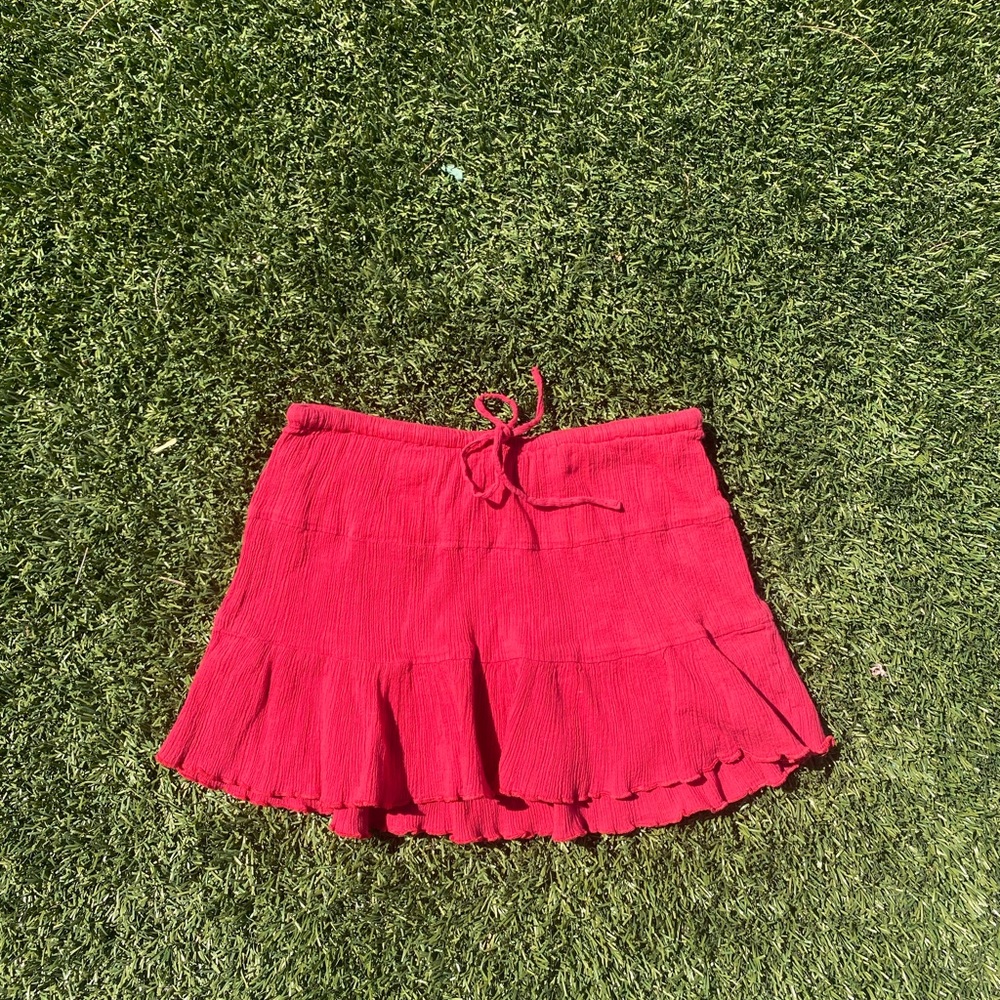 Mini Red Skirt